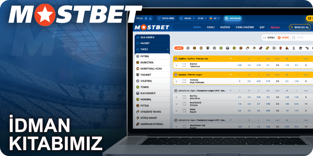 Mostbet idman kitabı