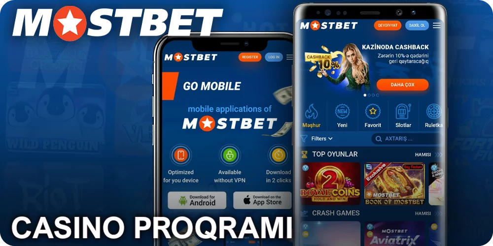 Mostbet kazino oyunlarını mobil telefonunuzda oynayın
