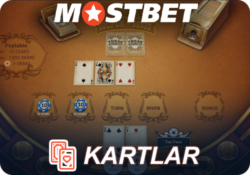 Mostbet kazinosunda kart oyunları oynayın